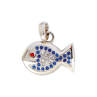 Wolters Schmuckanhänger Fisch, blau - für ein wirkungsvolles Outfit!