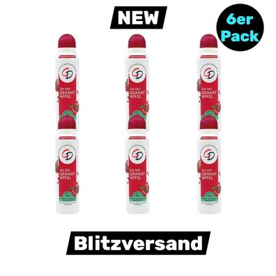 CD Deo Spray Damen Frauen Granatapfel ohne Aluminium 6x 150ml (€ 26,54 / L)