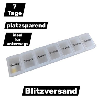 Pillendose Pillenbox Tablettendose Tablettenbox Medikamentenbox 7 Tage 1 Woche