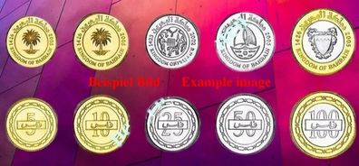 Bahrain KMS. 2002-2017 Unc 5 Münzen 6395#