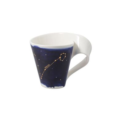 Villeroy & Boch Vorteilset 4 Stück NewWave Stars Becher mit Henkel Fische/Pisces