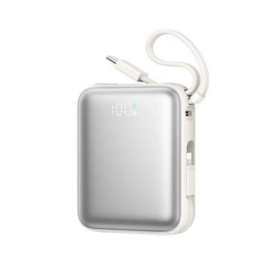10000 mAh Powerbank 22,5 W mit USB-C & Iphone Kabel
