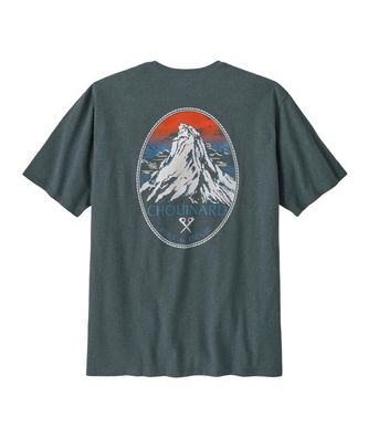 Patagonia T-Shirt Chouinard Crest Pocket Responsibili nouveau green