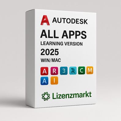 Autodesk All APPS WIN/MAC 2025 Lernversion 1 Jahr