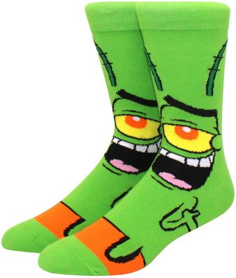 Sheldon J. Plankton Neongrüne Socken - 3/4-Länge