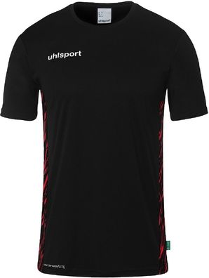 Uhlsport Sportshirts Progressive 28 Poly Shirt Kurzarm 1002267 Schwarz/Rot-L