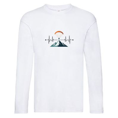 Gleitschirm | Motiv Paragleiter | Gleitschirmfliegen vl10 Long Sleeve Weiß