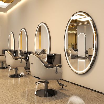 Konsole Friseur Barber Kosmetikspiegel LED Aluminiumrahmen 150x90 PRO