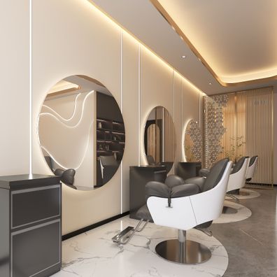 Konsole Friseur Barber Kosmetikspiegel LED 120x120 PRO
