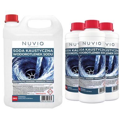 Ätznatron 8 kg Natriumhydroxid NaOH Technisches Granulat 5kg+3x1kg Ätzende Substanz