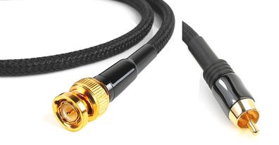 Sommercable "Vector" Black / HighEnd Digitalkabel 75 Ohm / RCA auf BNC / SolidCore