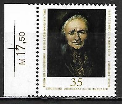 DDR postfrisch Michel-Nummer 2197 linkes Seitenrandstück