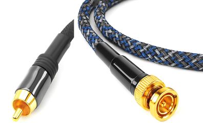 Sommercable "Vector" Blue / HighEnd Digitalkabel 75 Ohm / RCA auf BNC / SolidCore