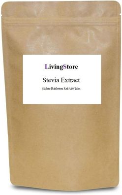 Stevia extract Süßstofftabletten RebA60. 500 Tabs