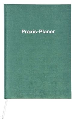 2026 ADINA Praxis-Planer A4 1 Tag auf 1 Seite grün-metallic mit Silberprägung