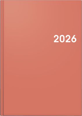 Brunnen Buchkalender 2026 A5 coral 10-79561056