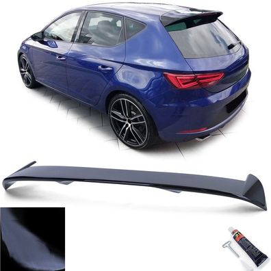 Sport Dach Heckspoiler Performance Schwarz Glanz für Seat Leon 3 5F 12-20