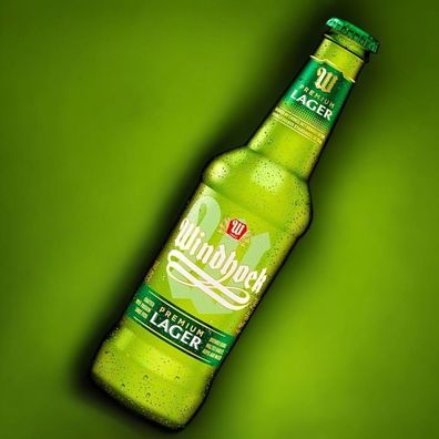 Windhoek Lager Bier , afrik. Sommerbier aus Namibia 24 x0,33l