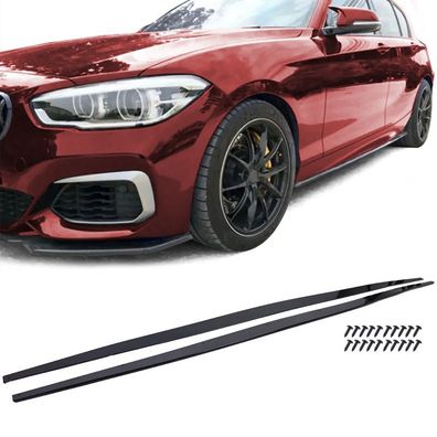 Aufsatz Seitenschweller Schwarz Glanz passend für 1er BMW F20 F21 LCI 15-19