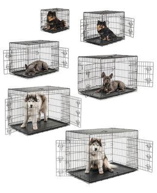 lionto Hundetransportkäfig Tiertransportbox Hundebox verschiedene Größen