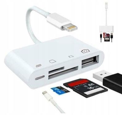 Adapter kartenleser für Apple iPhone Lightning Micro SD USB 256GB