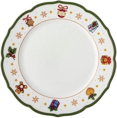 Hutschenreuther Teller 27 cm flach Happy Wintertime H. Wintertime Green 02488-7274