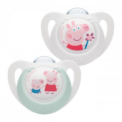 NUK Schnuller Peppa Pig Star 18-36 M. 2 Stück
