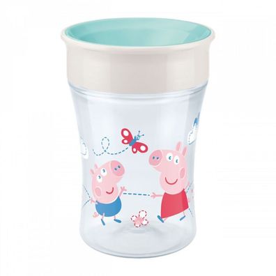 NUK Trinkbecher Peppa pig Magic Cup 230ml, türkis