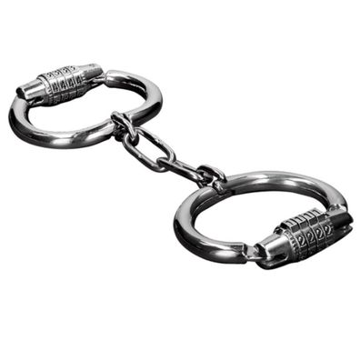 METAL HARD Handcuffs WITH Combination LOCK
