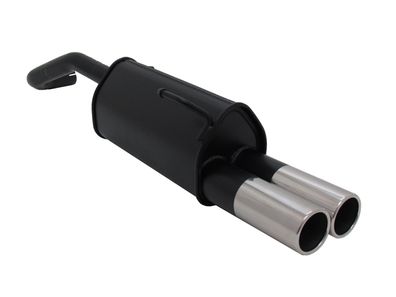 NOVUS Sportauspuff Endschalldämpfer 2x76mm passend für VW Lupo / Seat Arosa
