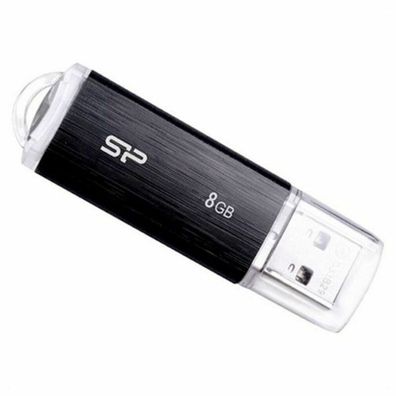 USB-Stick 8GB Silicon Power USB2.0 U02 Plastic Black