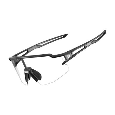 Rockbros Photochrome UV400-Fahrradbrille – Schwarz Vollständiger Schutz vor UV-Str