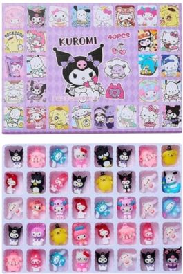 Kuromi Blind Box - 40 Mini-Figuren als Schlüsselanhänger