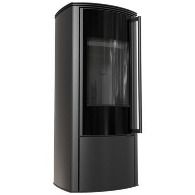 Freistehender Stahlofen KRATKI AB KRATKI ENYO R 5,5 kW Ø 100/150 schwarz Verkleidung