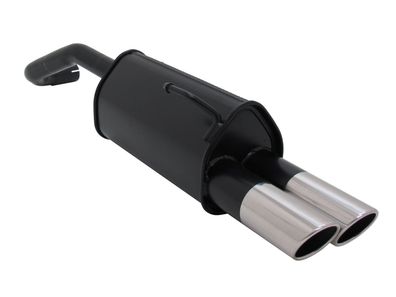NOVUS Sportauspuff Endschalldämpfer 2x76mm SR passend für VW Lupo / Seat Arosa