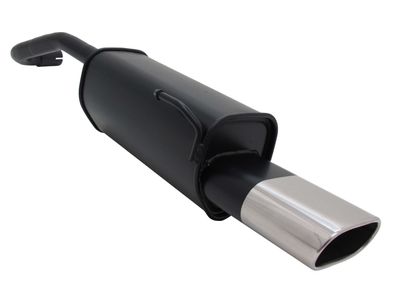NOVUS Sportauspuff Endschalldämpfer 135x75mm passend für VW Lupo / Seat Arosa