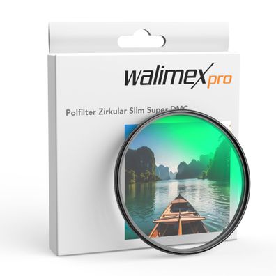 Walimex pro Polfilter Zirkular Slim Super DMC 77mm Polarisationsfilter CPL Foto