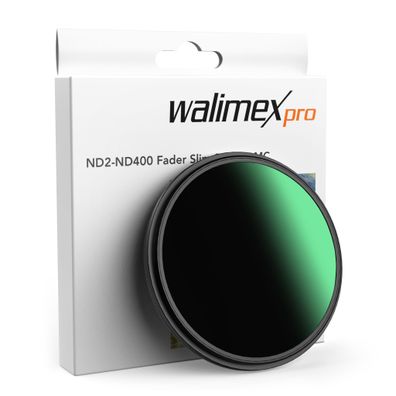 Walimex pro ND2-ND400 Fader Slim Super DMC 58mm variabler Graufilter ND Filter