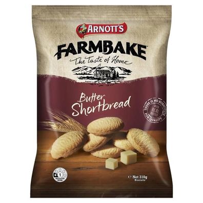 Arnott's Farmbake Butter Shortbread Cookies 310 g