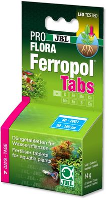 JBL ProFlora Ferropol Tabs, 30 Stk. Eisendünger Düngetabletten