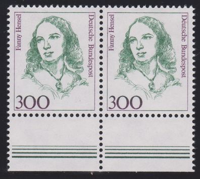BRD 1989 postfrisch Frauen der deutschen Geschichte wPaar MiNr. 1433 mit Unterrand