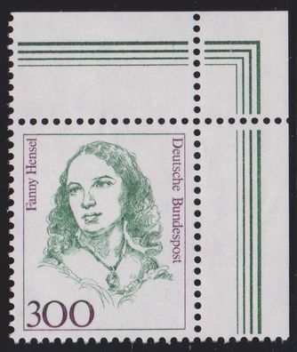 BRD 1989 postfrisch Frauen der deutschen Geschichte wPaar MiNr. 1433 Ecke oben rechts
