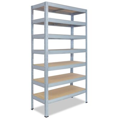 shelfplaza PRO 230x60x30 cm Schwerlastregal verzinkt mit 7 Böden
