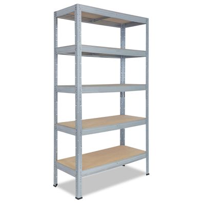 shelfplaza PRO 230x100x50 cm Schwerlastregal verzinkt mit 5 Böden