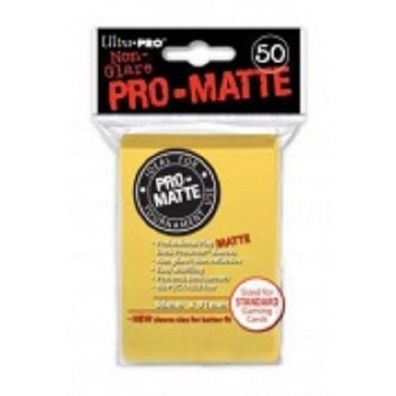 UltraPro - Standard Sleeves - Pro-Matte - Non Glare - Gelb