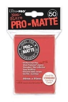 Ultra Pro Pro Matte Rot (50stk)