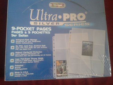 Ultra Pro Silver-Series A4-Hüllen für 9 Karten 100er Schachtel