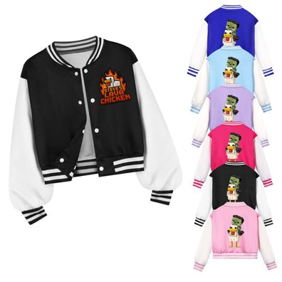 Kinder Chicken Jockey Jacke Sweatshirt Tops Hosen Casual Baseball Jacke Geschenk