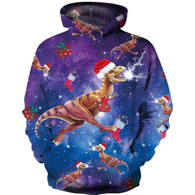 Dinosaurier Hoodie Jungen Madchen Weihnachten 3D Sweatshirt Kinder Kinder