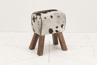 Hocker mit Holzbeinen 50 x 42 x 42 cm